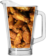 We offer a special price on a Pitcher of our Jumbo Wings